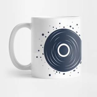 Minimalist Blackhole, Powerful Gravitational Singularity in Outer Space Art Mug